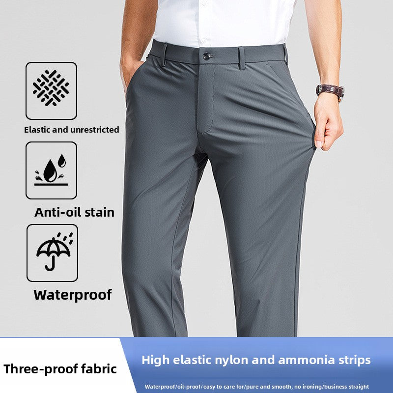 The Everett Trouser - Ice-silk stretch fabric, wrinkle-resistant and water-repellent tailoring