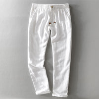 The Positano Pant - Pure Linen Drawstring Trouser, 100% linen, relaxed straight-leg fit with an easy drawstring waist 2