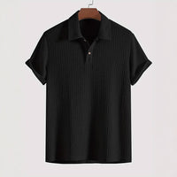 The Ambrose Polo - Diamond-textured knit with a relaxed lapel collar 5