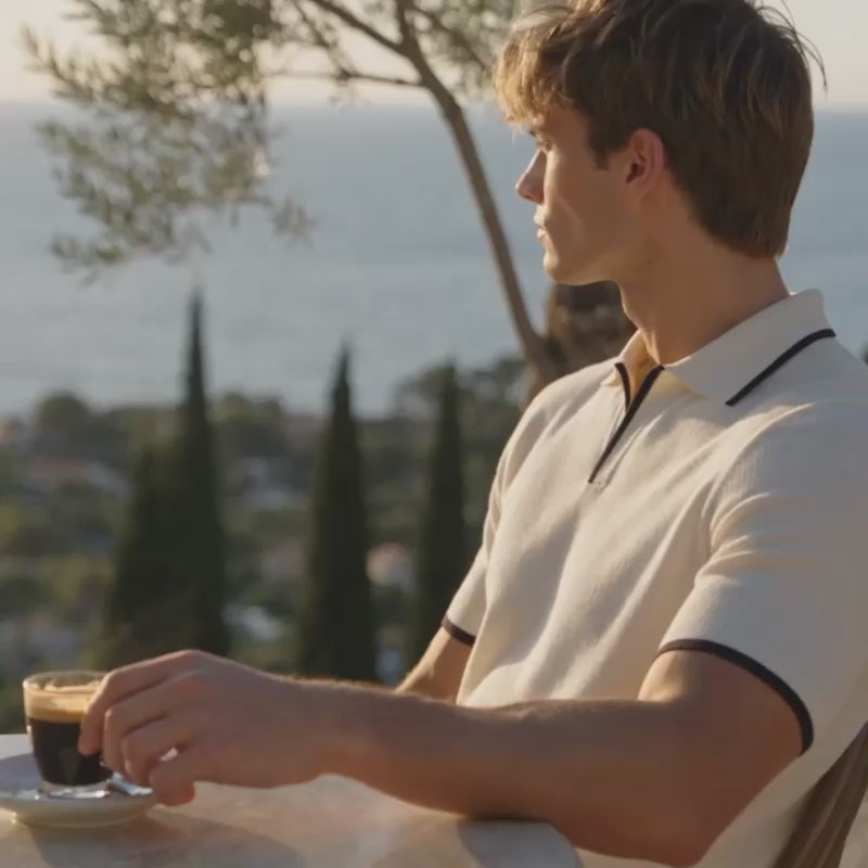 The Ashford Polo - Breathable cotton-blend with a contrast-tipped collar and a fitted smart-casual line